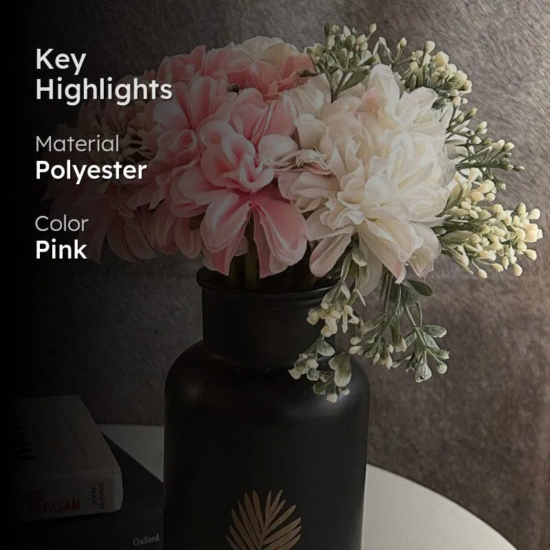 Faux Panicle Hydrangea Bunch - Set Of Two media 2