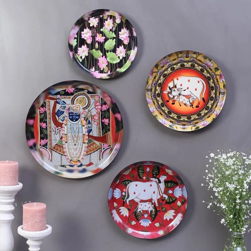Divine Glory Iron Wall Plates - Set Of Four media 1