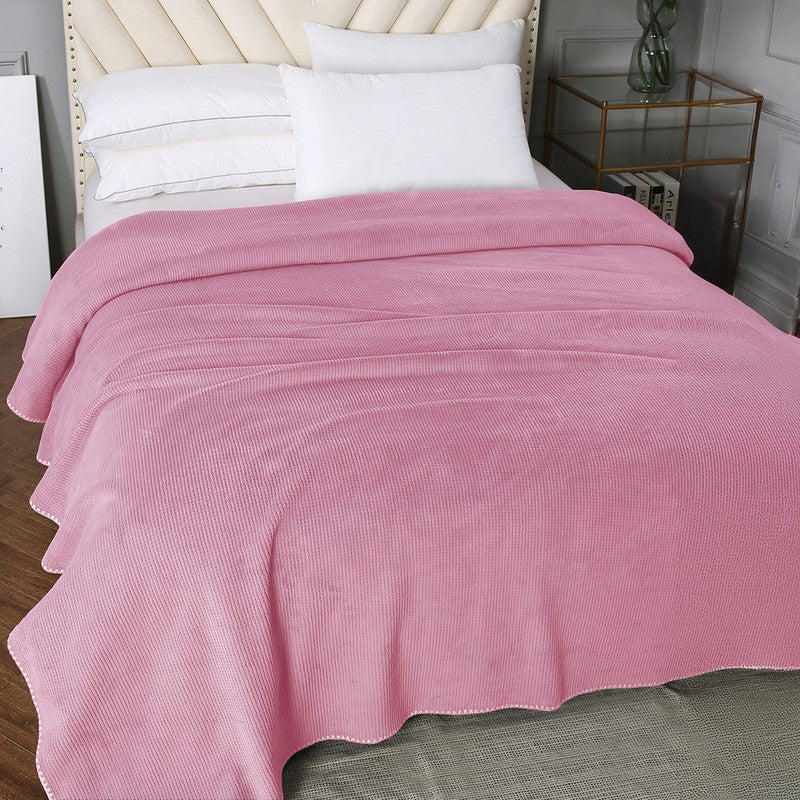 Blush Velvet Blanket media 4
