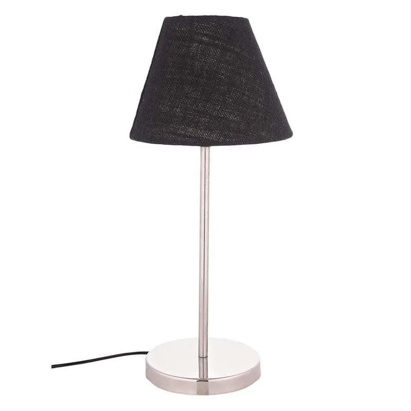 Classy Fabric Table Lamp - Black,Silver media 4