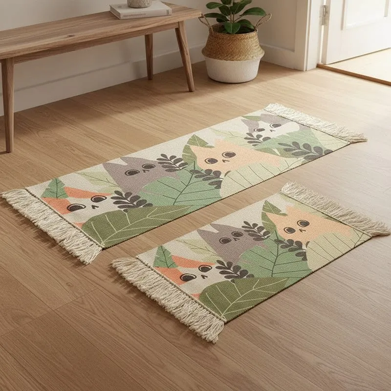 Playful Woodland PET Runner Rug - Set of Two media 1