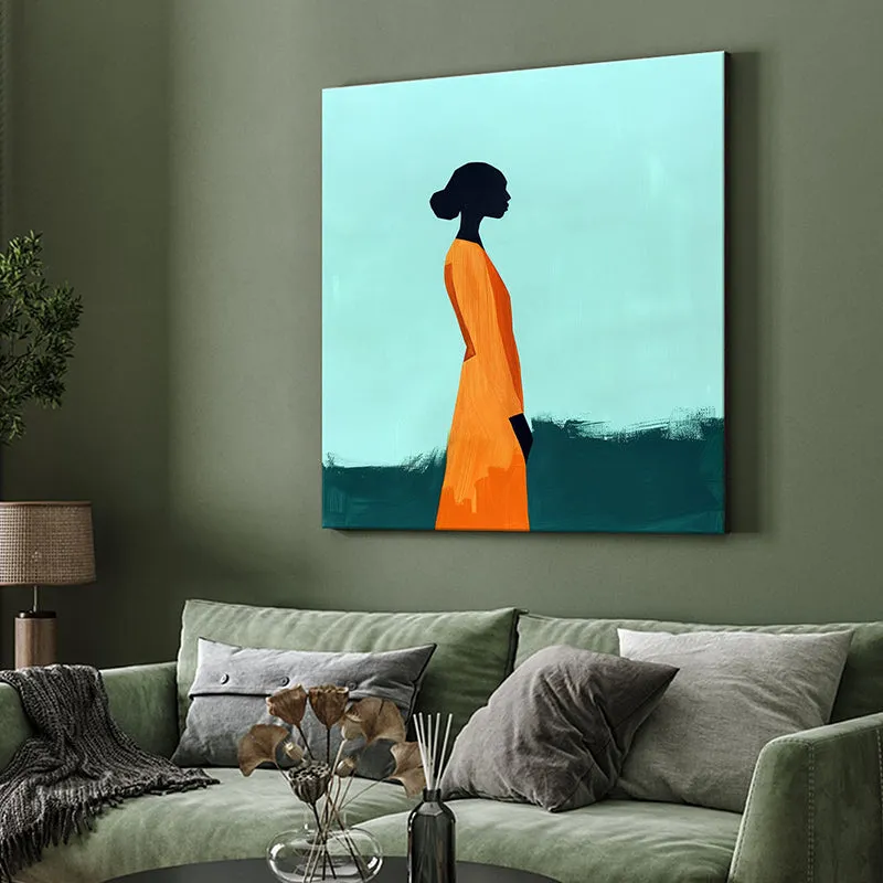 African Black Woman Poly Canvas Wall Painting media 4