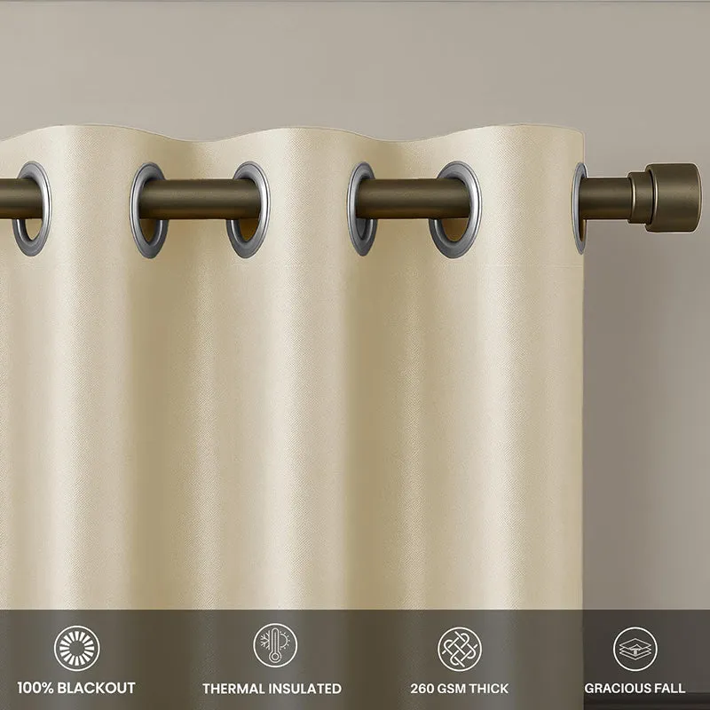 Aurika Cotton Curtain - Beige media 3