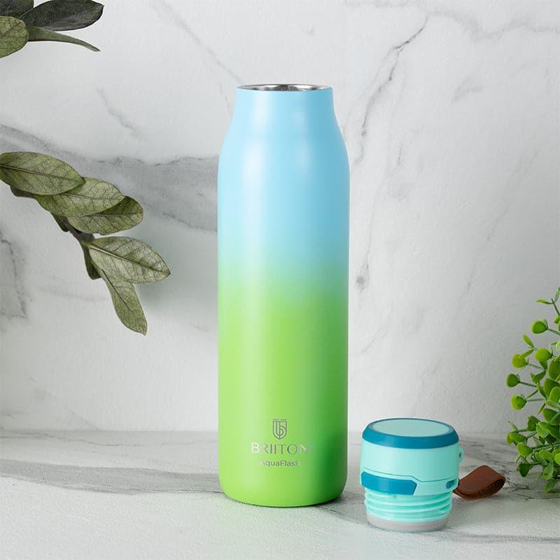 Juno Sip Hot & Cold Thermos Water Bottle (Green & Light Blue) - 750 mL media 3