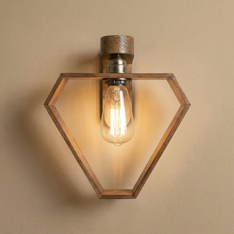 Murano Wooden Wall Lamp media 5