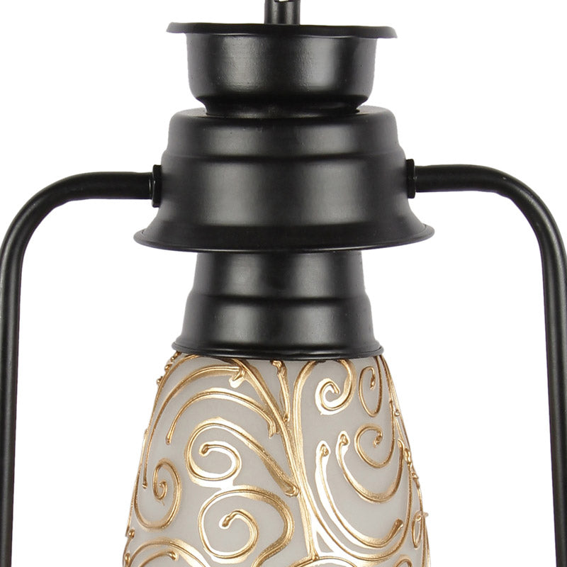 Saagar Mosaic Lantern Iron Wall Lamp - Black media 6