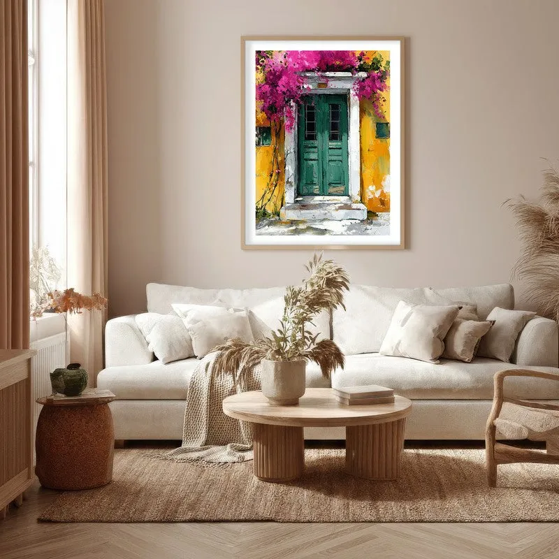 Eloria Canvas Wall Painting With Brown Frame media 5