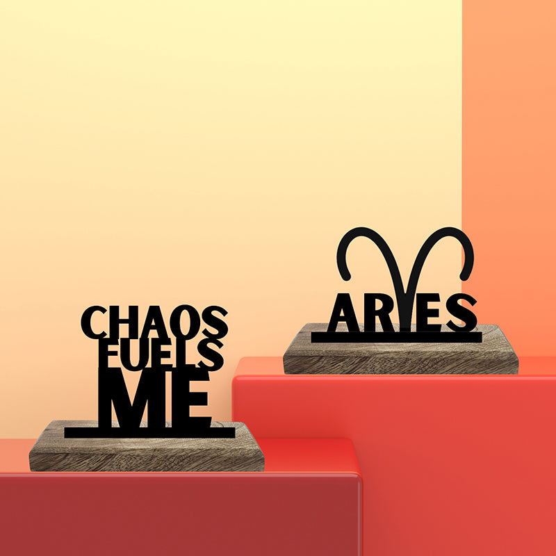 Chaotic Aries Showpiece - Set Of Two