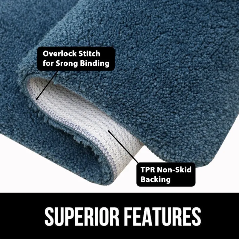 BathEase Anti Skid Runner Rug - Blue media 7