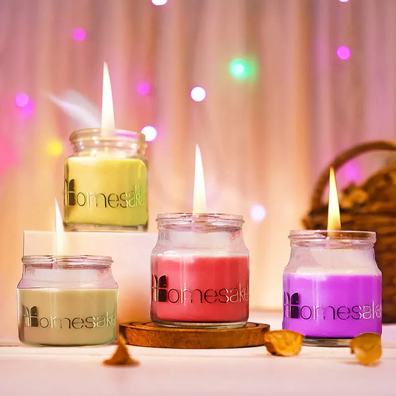Cenote Scented Candle (Lavender & Lemongrass) - Set Of Four media 1