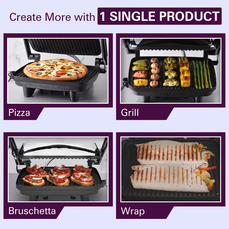 Hamilton Beach Panini Maker with Skewers - 1400 W media 3