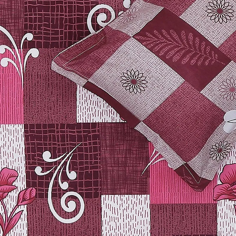Monte Carlo Checkered Bloom Bedsheet - 120 GSM media 6