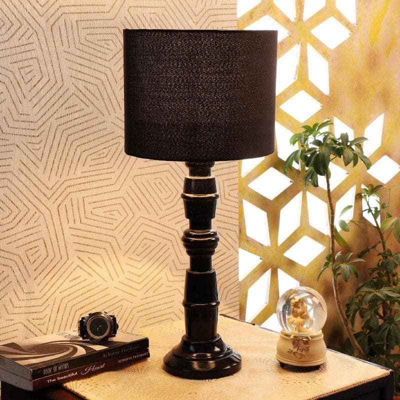 Blace Baxter Fabric Table Lamp - Black