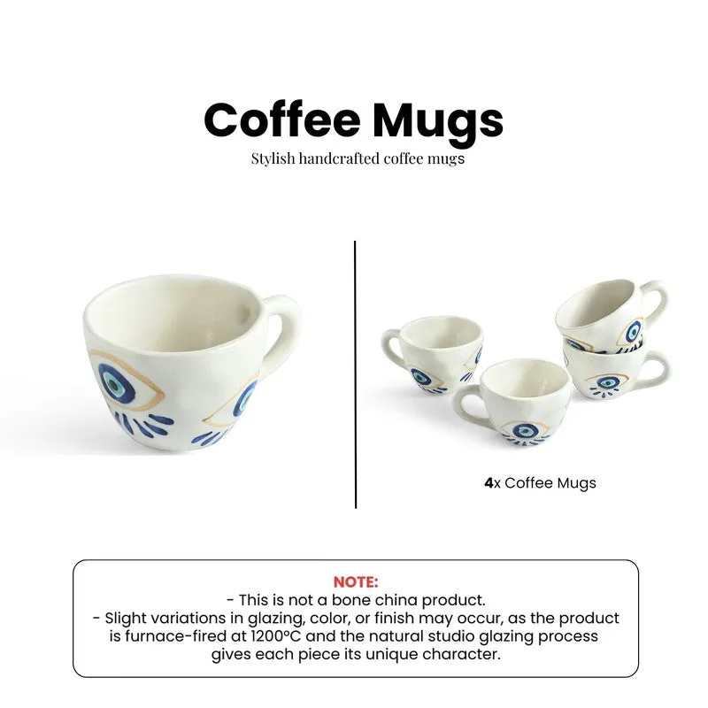 Evil Ceramic Coffee Mug (260 mL Each) - Set Of Four media 6