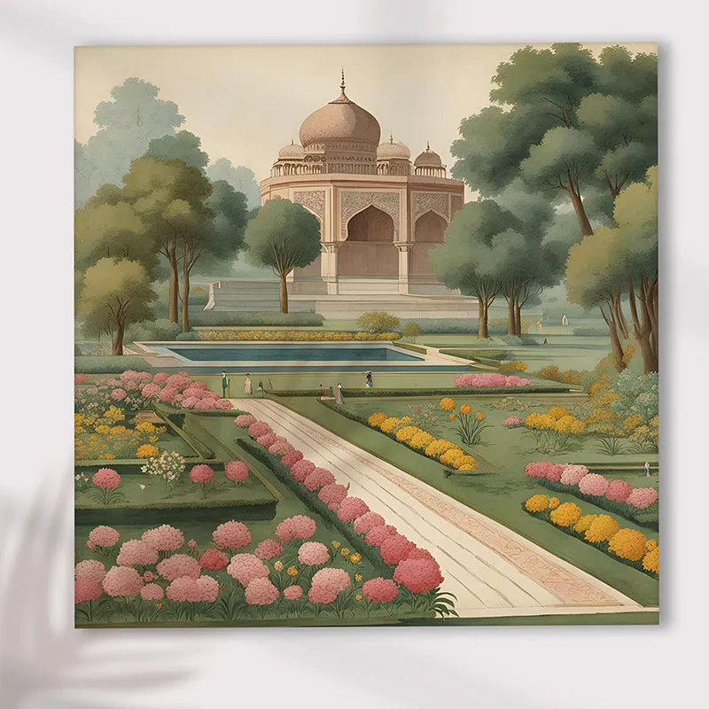 Mughal Blooms Canvas Wall Art media 3