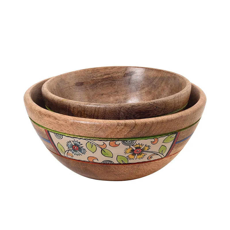 Pakwan Wood Bowl (300 ML & 200 ML) - Set Of Two media 3