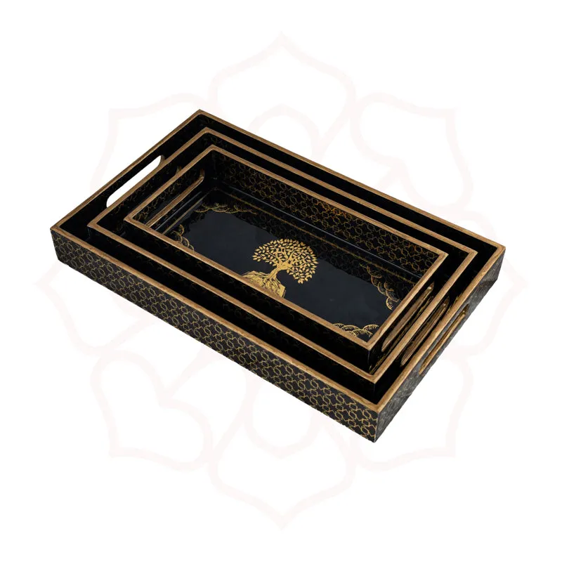 Vriksha Serving Tray - Set Of Three media 4