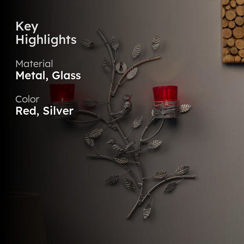 Argentum Stem Candle Holder Votive - Red media 2