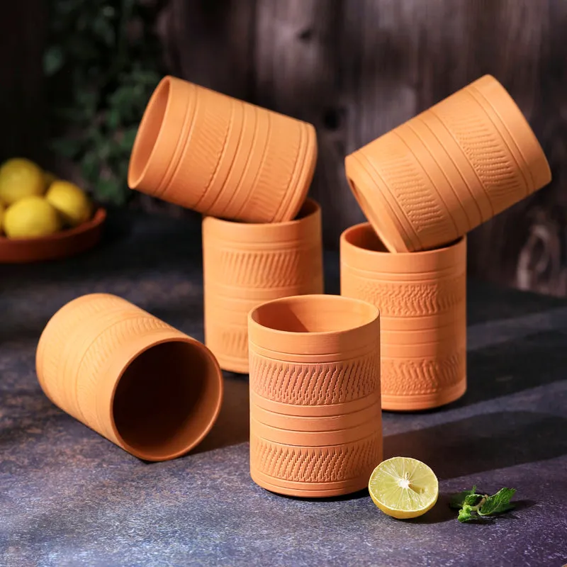 Mitti Terracotta Glass (350 mL) - Set Of Six media 5