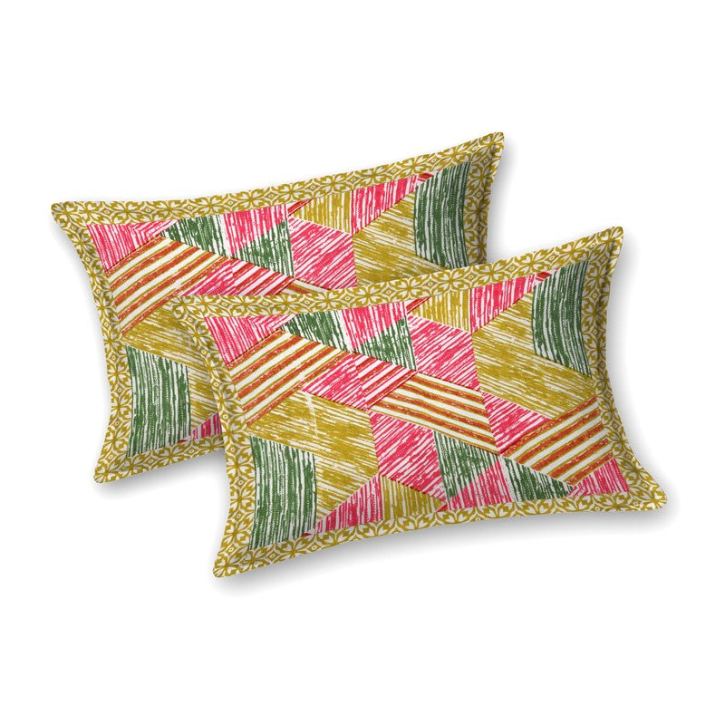 Softio Cotton Bedsheet (Pink,Yellow) - 240 TC media 5