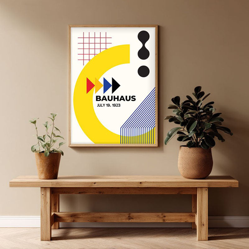 Pause Play Archival Canvas Wall Art - Natural Brown Frame