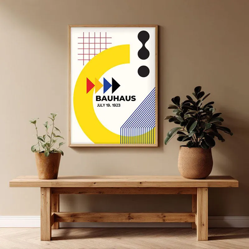 Pause Play Archival Canvas Wall Art - Natural Brown Frame media 1