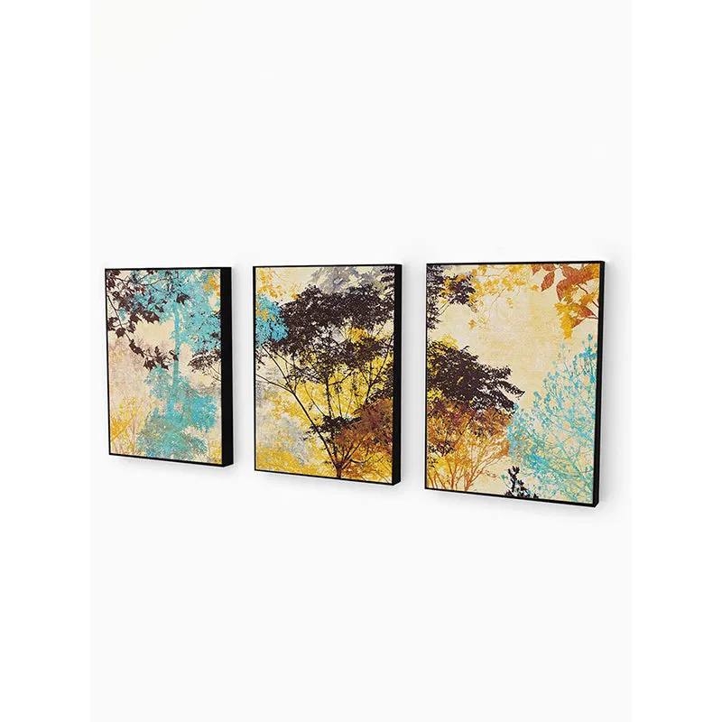 Twilight Glow Wall Painting - Set Of Three media 3