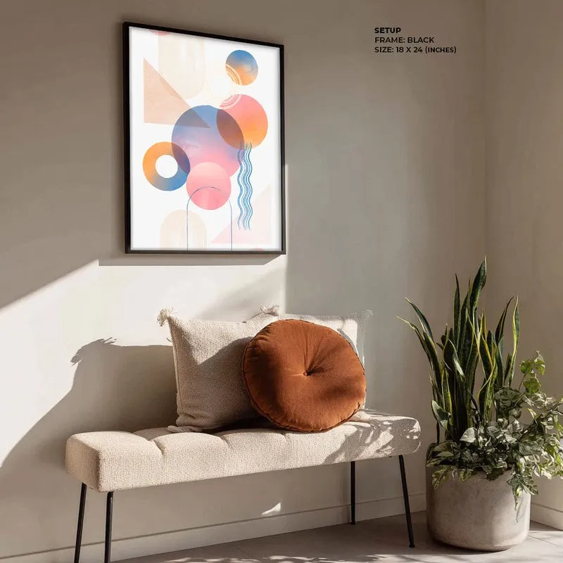 Geometric Euphoria Archival Canvas Wall Art - Black Frame media 4