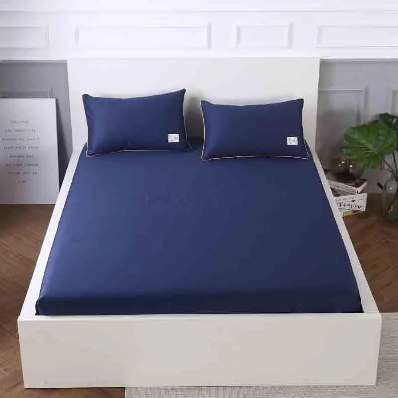 Elegant in Blue Cotton Bedsheet - 210 TC media 3