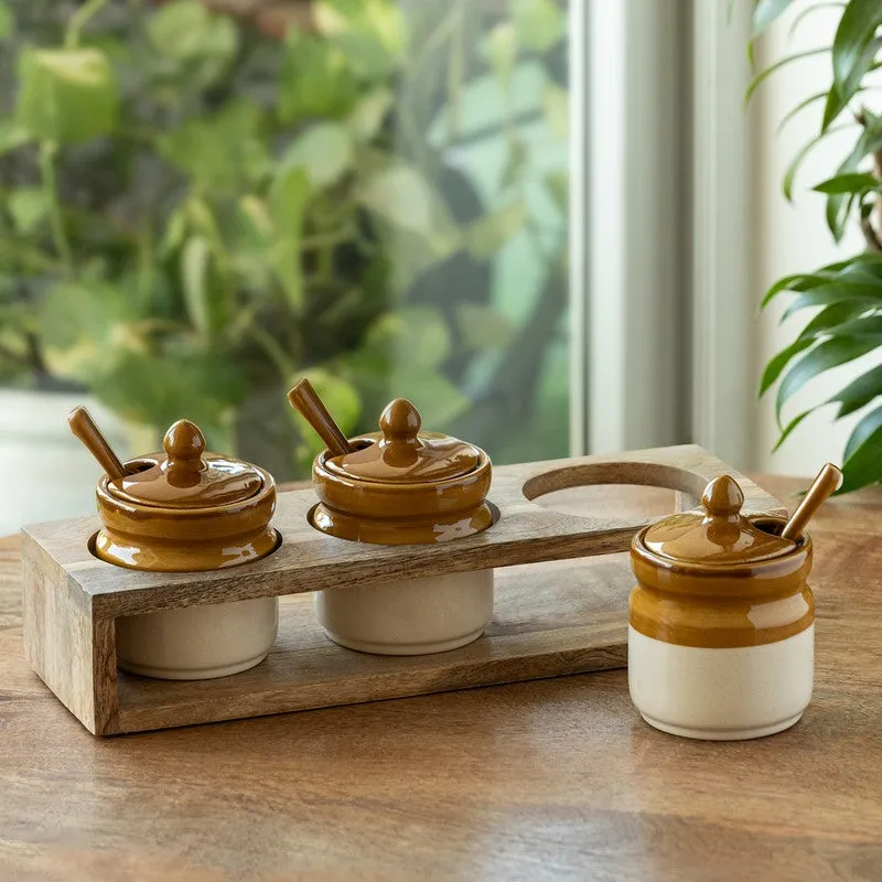 Earthnest Ceramic Jar Set - Seven Piece Set media 1