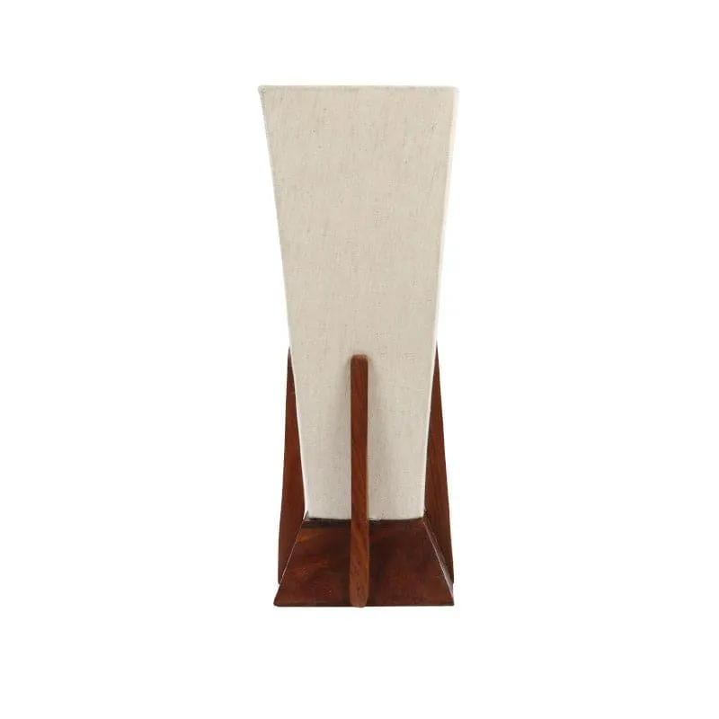 Lorelie Fabric Table Lamp - White,Brown media 4