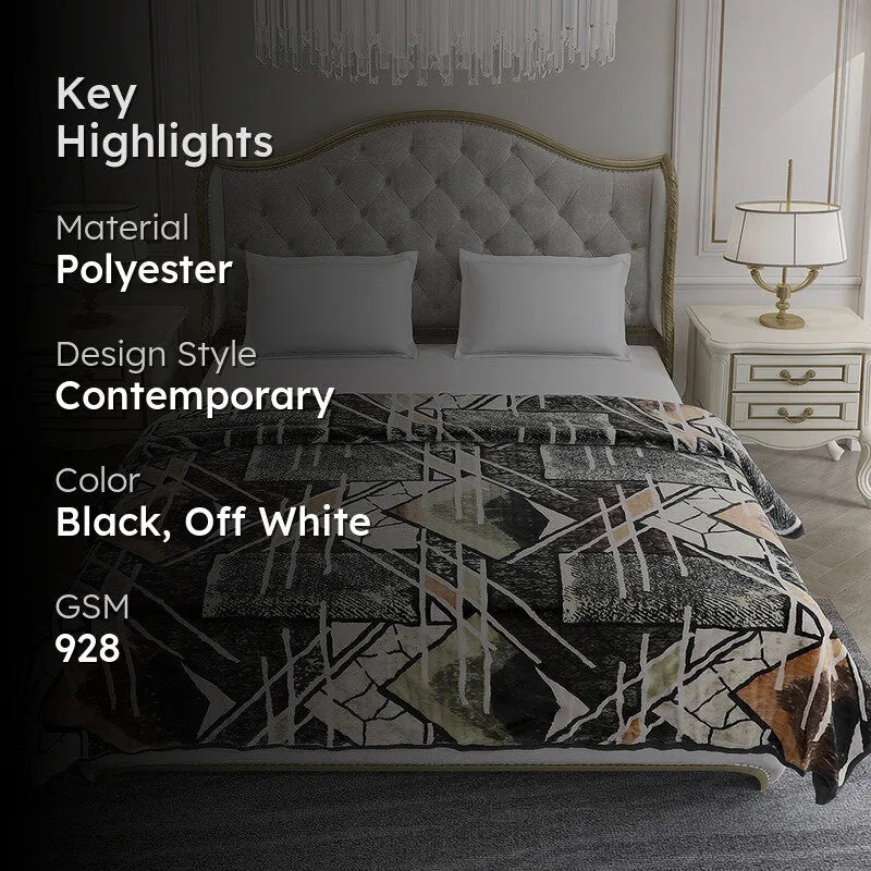 Monte Carlo Mocha Mosaic Blanket - 928 GSM media 2