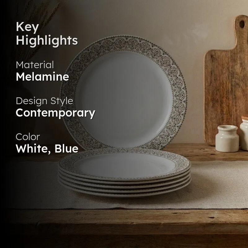 Manila Gold Melamine Quarter Plates - Set of Six - 2