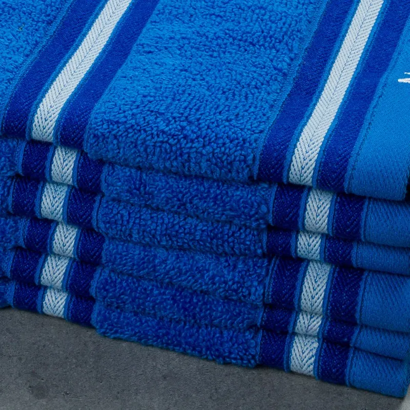 Nautica Dove Dual Down Cotton Hand Towel (Blue) - Set Of Six media 5