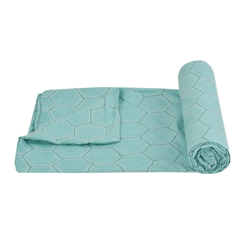 Soft Hive Cotton Duvet Cover (Blue) - 210 TC media 6