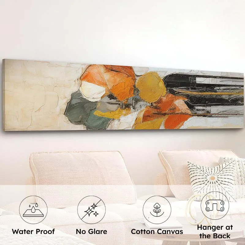 Tangerine Dreams Abstract Canvas Wall Art media 6