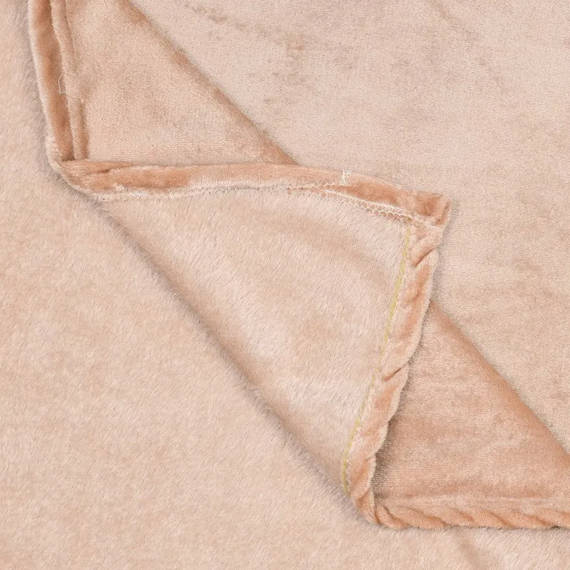 VelvetDream Woolen Bedsheet (Peach) - 150 GSM media 8