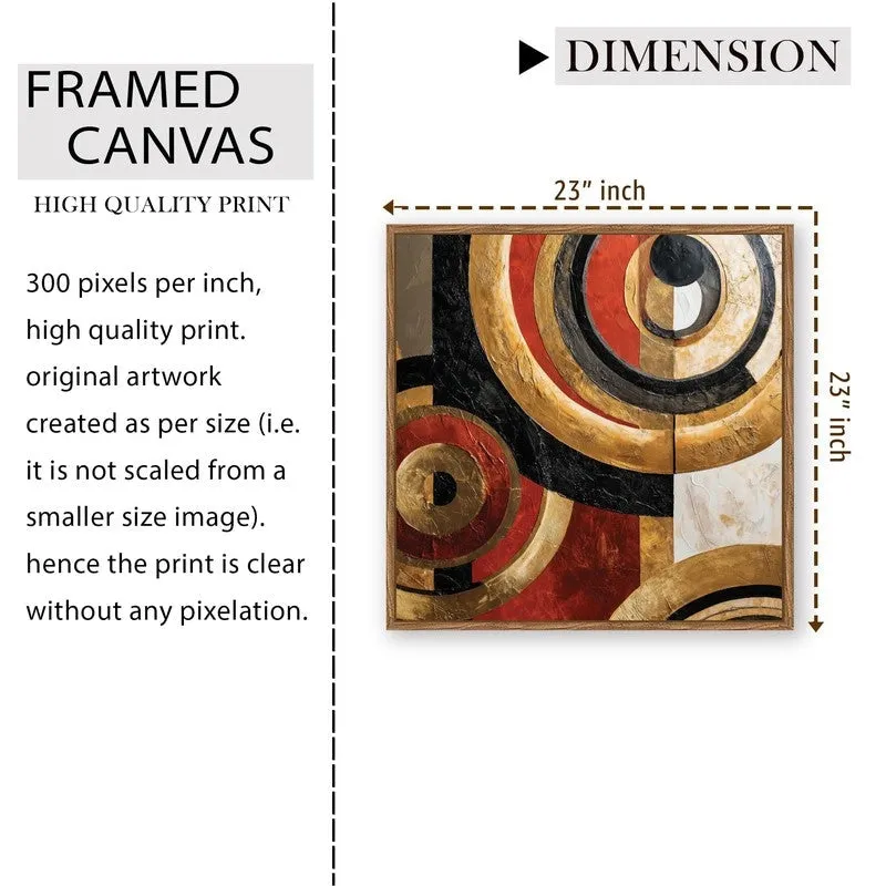 Pattern Curve Canvas Wall Art With Frame media 9