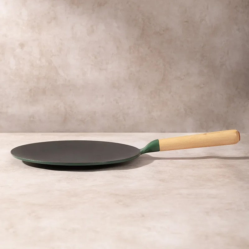 Cumin Co Enamel Cast Iron Roti Tawa - Green media 4