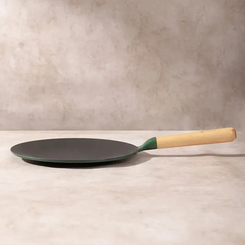 Cumin Co Enamel Cast Iron Roti Tawa - Green media 4