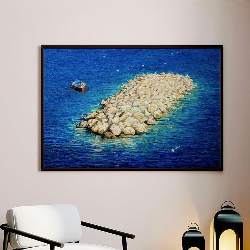 A Moment of Eternity Canvas Wall Painting - Black Frame
