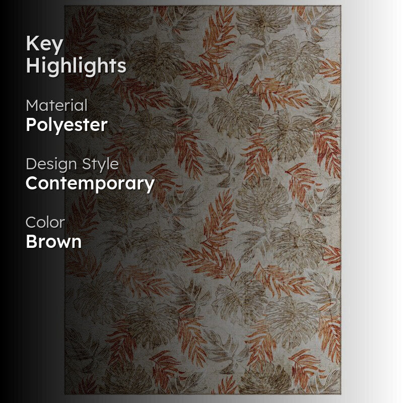 Fariyah Floral Carpet - Brown media 2