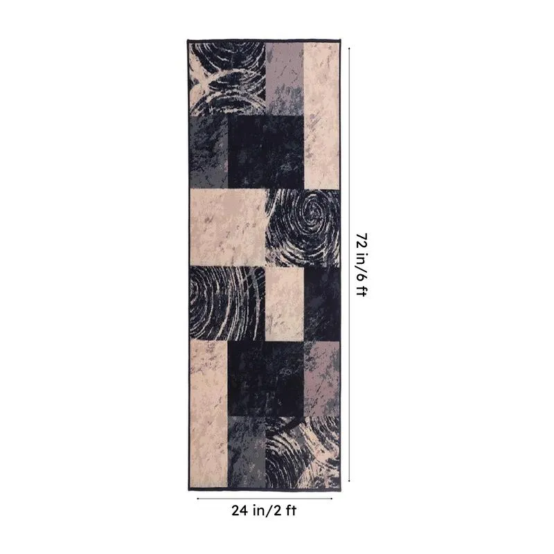 Tumb Printed Nylon Runner Rug media 8