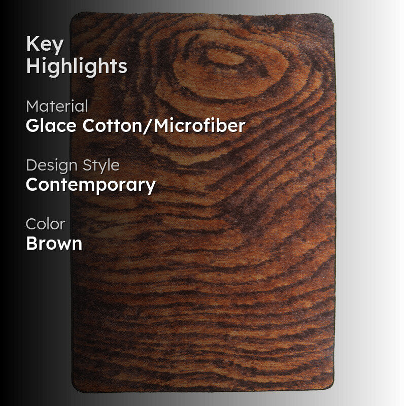 Alvis Abstract Micro Fiber Area Rug - Brown media 2