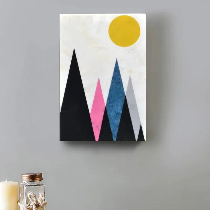 Up To The Mountains Marble Wall Accent media 1
