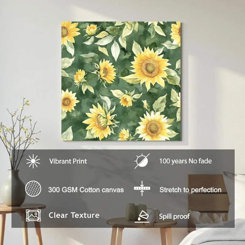 Sunflower Aura Canvas Wall Art media 7