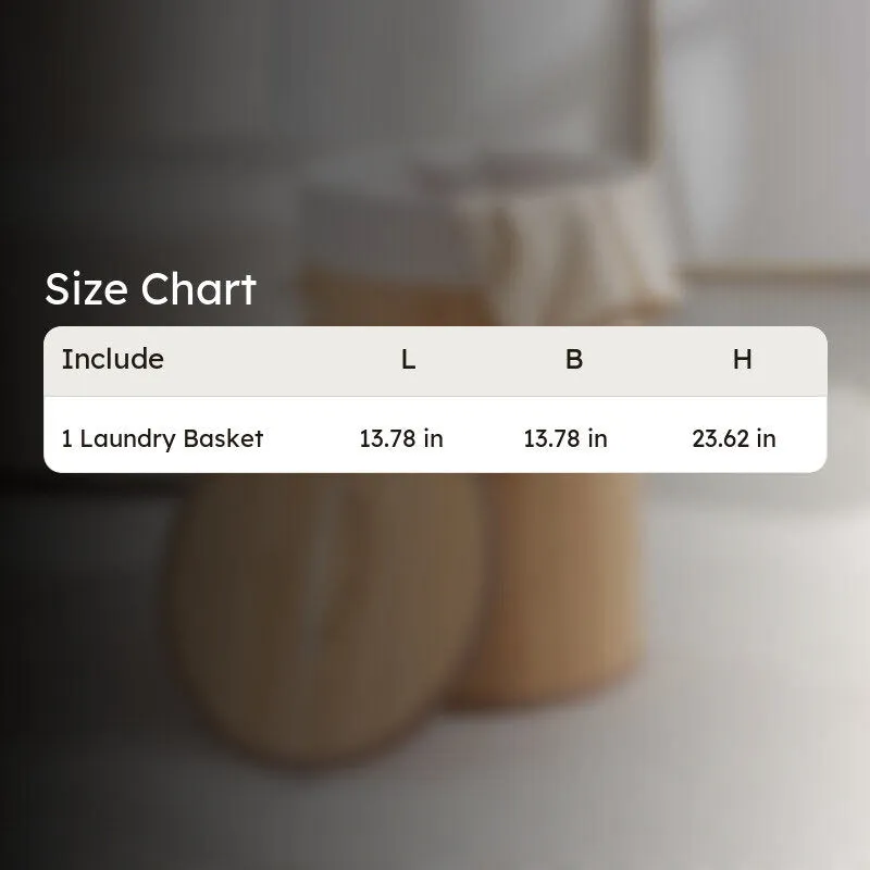 Rioware Tall Storage Bamboo Laundry Basket - Natural Wood media 10
