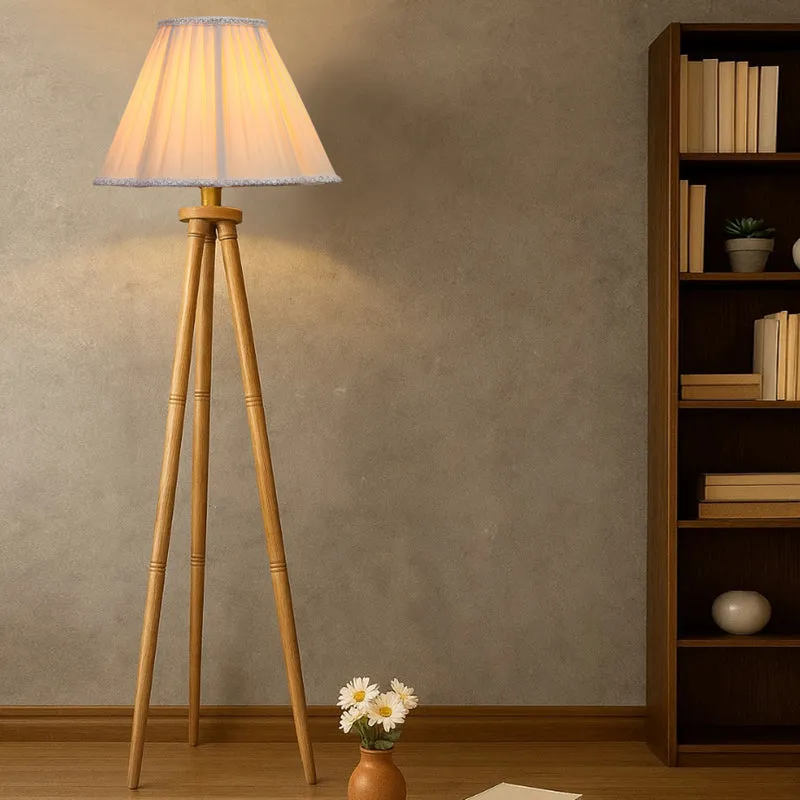 Pleatra I Tripod Floor Lamp - White media 2