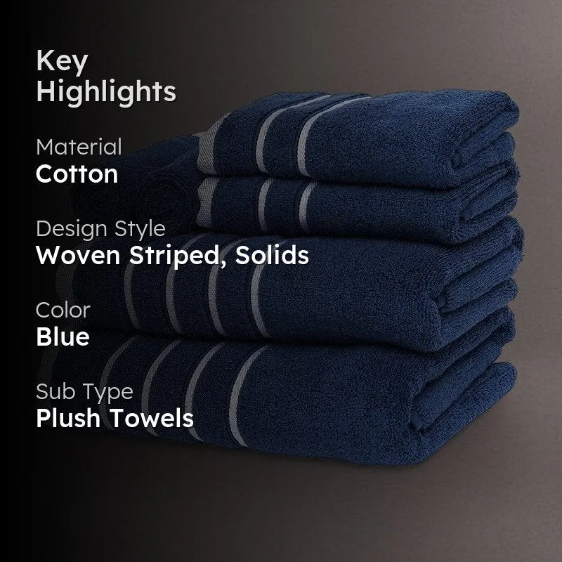 Blue Oh-so-soft Towel (Set of Six) media 2