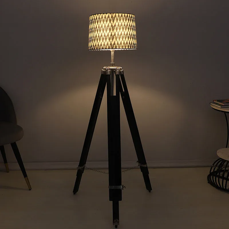 Chevronic Printed Tripod Floor Lamp media 1
